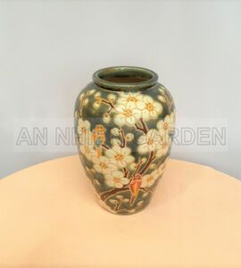 Bình Gốm Dáng Lu | Họa Tiết Hoa Mai