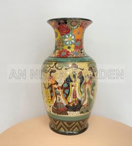 Bình Gốm Lục Bình | Họa Tiết Phúc Lộc Thọ