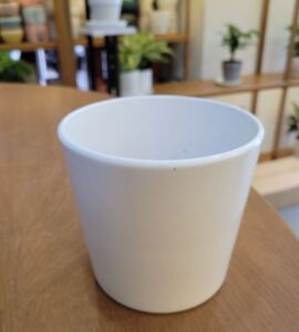Chậu Sứ Trơn Dáng Ly | Màu Trắng/Xanh