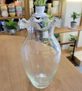 Chậu Thủy Tinh Bầu Dáng Cao