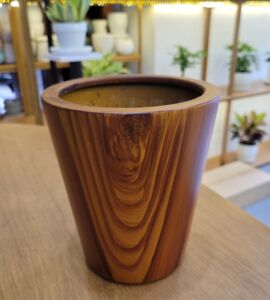 Chậu Sơn Trụ Vát Đáy | Màu Trắng/ Giả Gỗ